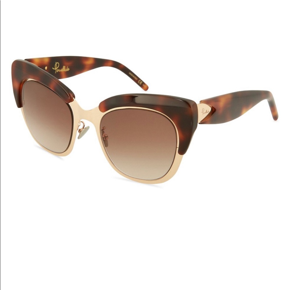 Pomellato 49mm Novelty Cat Eye Sunglasses, New View 3